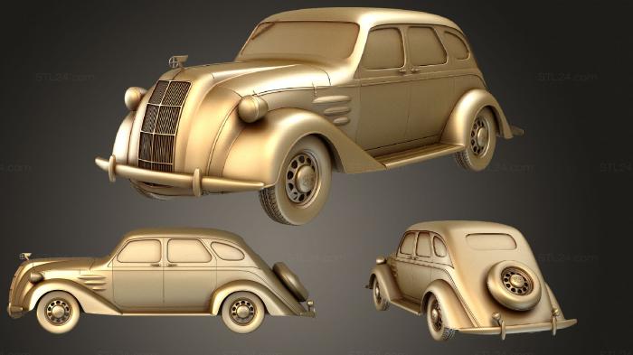 Автомобили и транспорт (Toyota AA 1940 года выпуска, CARS_3599) 3D модель для ЧПУ станка